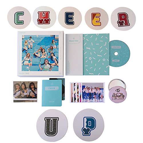TWICE 2nd Mini Album - PAGE TWO [ Mint Ver. ] CD + Photobook + Garland + Lenticular Card + Photocard + FREE GIFT / K-pop Sealed