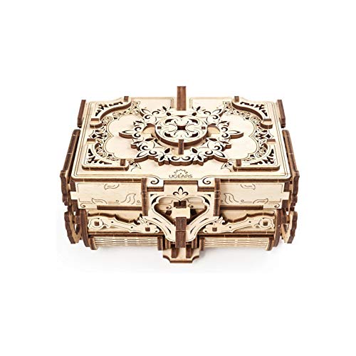 UGEARS Cofrecito De Época Modelo mecánico - Puzzle 3D Rompecabezas Adultos - Caja de Tesoro de Madera - Cofre del Tesoros - Vintage Cajas de Madera Maquetas para Construir Adultos y Adolescentes UGEARS Cofrecito De Época Modelo mecánico - Puzzle 3D Rompecabezas Adultos - Caja de Tesoro de Madera - Cofre del Tesoros - Vintage Cajas de Madera Maquetas para Construir Adultos y Adolescentes