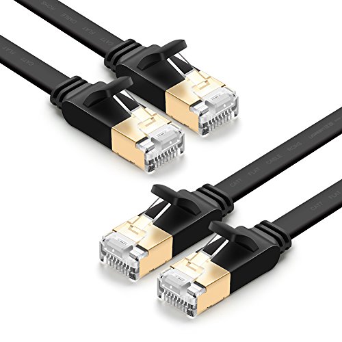 UGREEN 2 Unidades Cable de Red Cat 7, Cable Ethernet LAN 10000Mbit/s con Conector RJ45 (10 Gigabit, 600MHz, Cable FTP) para PS5, Xbox X/S, PC, Compatible con Cat 6, Cat 5e, Cat 5 (1 Metro) UGREEN 2 Unidades Cable de Red Cat 7, Cable Ethernet LAN 10000Mbit/s con Conector RJ45 (10 Gigabit, 600MHz, Cable FTP) para PS5, Xbox X/S, PC, Compatible con Cat 6, Cat 5e, Cat 5 (1 Metro)