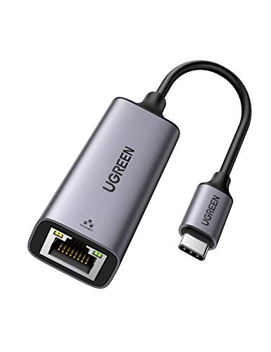 UGREEN Adaptador USB C a Ethernet, Adaptador de Red USB C a RJ45 Gigabit Ethernet LAN Tarjeta de Red 1000 Mbps para iPad Pro 2020 Macbook Pro Air 2020 Surface Pro 7 Samsung S20 S10 y Xiaomi Mi 10 Pro