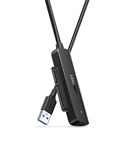 UGREEN Cable SATA a USB 3.0, Adaptador SATA III a USB con UASP para 2,5" Discos Duros HDD SDD, Soporta S.M.A.R.T, Trim, Compatible con PC, PS5, Xbox X/S, Xbox One, PS4, PS3, 10TB MAX UGREEN Cable SATA a USB 3.0, Adaptador SATA III a USB con UASP para 2,5" Discos Duros HDD SDD, Soporta S.M.A.R.T, Trim, Compatible con PC, PS5, Xbox X/S, Xbox One, PS4, PS3, 10TB MAX