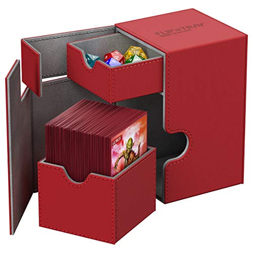 Ultimate Guard Flip´n´Tray Deck Case 100+ Caja de Cartas Tamaño Estándar XenoSkin Rojo