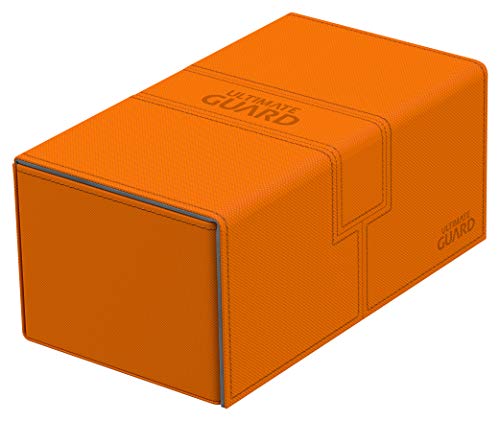 Ultimate Guard ugd010779 Twin Flip 'n 'Tray Deck Case 200 + Estándar Tamaño Xeno Skin Naranja