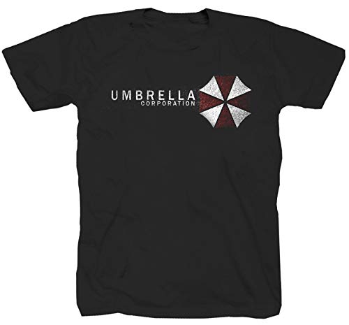Umbrella Corporation Science Fiction Game Gamer - Camiseta de manga corta, color negro Negro XXXXL