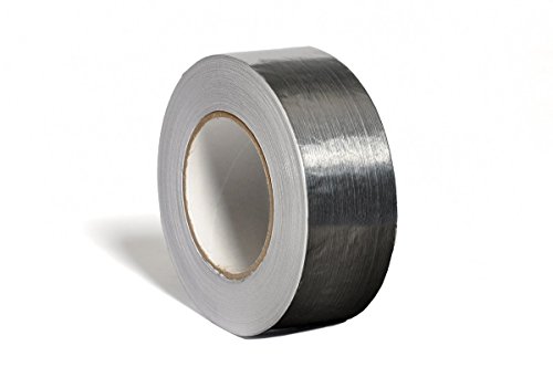 Unecol 8403 Cinta (aluminio, rollo, 50 micras), Gris, 10 m x 50 mm