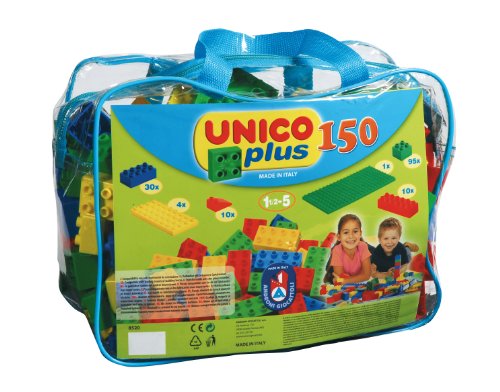 Unico Plus 8520 - Bolsa con Bloques de construcción (150 Piezas) Unico Plus 8520 - Bolsa con Bloques de construcción (150 Piezas)