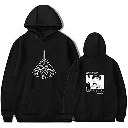 Unisex Anime Neon Genesis Evangelion Hoodies Casual Manga Larga pulóver Ikari Shinji Ayanami Rei Sudadera