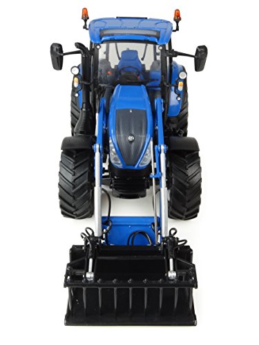 Universal Hobbies UH4958 New Holland T5.120 - Cargador Delantero, Color Azul