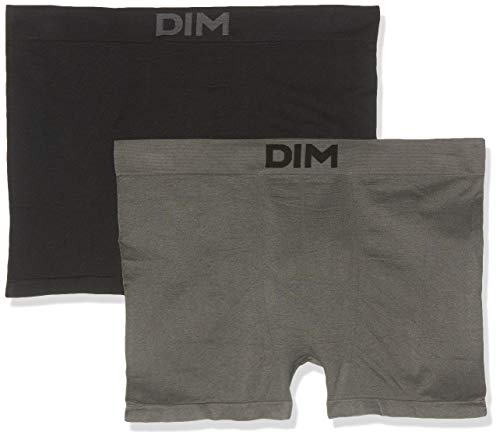 UNNO Sin Costuras Pack X2 Dim Basic Bóxer, Gris (Negro/Gris Oscuro 3b7), XX-Large (Tamaño del Fabricante:6) 2 para Hombre