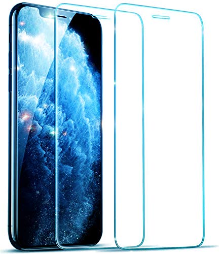 UNO' Protector pantalla 2 Unidades, Protector pantalla cristal templado compatible con iphone 11, iphone xr vidrio templado HD apto para iphone 11 iphone XR,