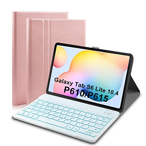 Upworld Funda con teclado retroiluminado para Samsung Galaxy Tab S6 Lite de 10,4 Tablet 2020 (SMP610/P615) 7 colores luz desmontable teclado inalámbrico con cubierta de PU para Samsung Tab S6 Lite10.4 Upworld Funda con teclado retroiluminado para Samsung Galaxy Tab S6 Lite de 10,4 Tablet 2020 (SMP610/P615) 7 colores luz desmontable teclado inalámbrico con cubierta de PU para Samsung Tab S6 Lite10.4