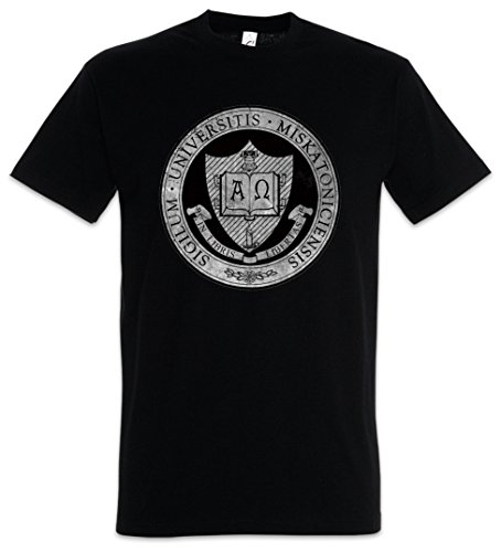 Urban Backwoods Miskatonic University IV Vintage Camiseta De Hombre T-Shirt Negro Talla 2XL