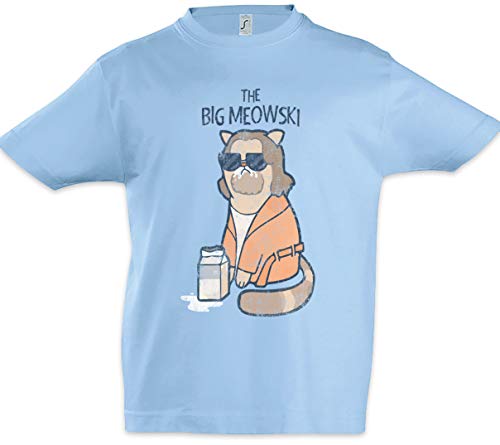 Urban Backwoods The Big Meowski Niños Chicos Kids T-Shirt Azul Talla 6 Años