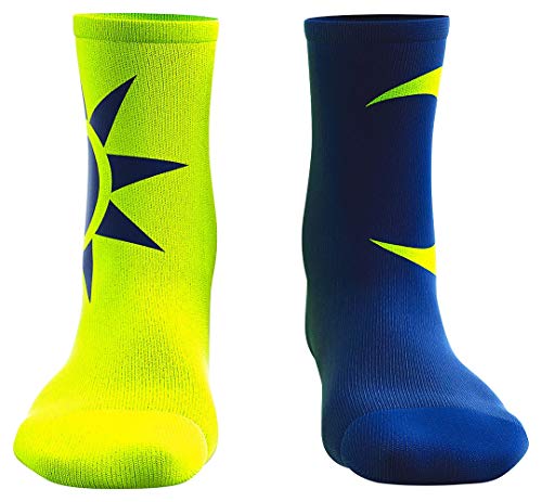 Valentino Rossi Colección Monster Dual Calzini, Unisex, BLU/Giallo Fluo, Taglia Unica Bebe Valentino Rossi Colección Monster Dual Calzini, Unisex, BLU/Giallo Fluo, Taglia Unica Bebe