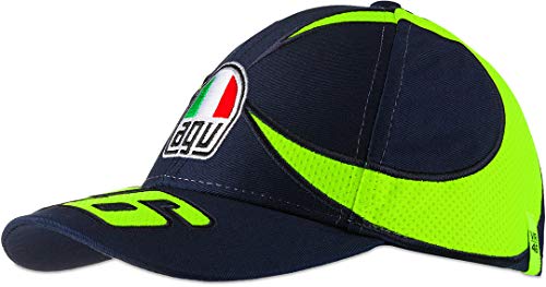 Valentino Rossi Gorra Vr46 Classic, Sombrero, CAPVR46C4, Bleu, Talla única Valentino Rossi Gorra Vr46 Classic, Sombrero, CAPVR46C4, Bleu, Talla única
