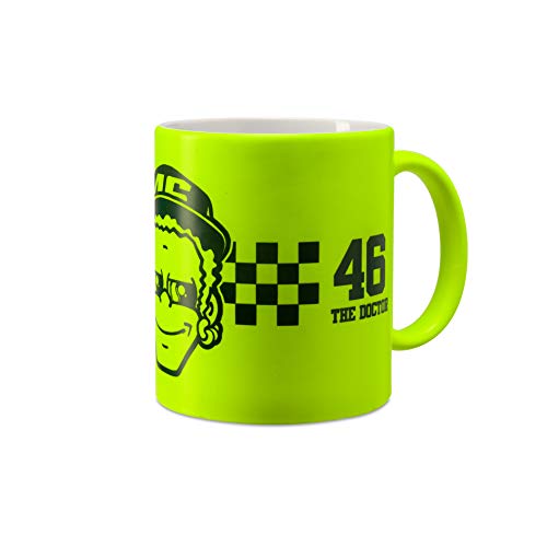 Valentino Rossi VR46 Classic, Taza Unisex Adulto, Fluo Amarillo, Única Valentino Rossi VR46 Classic, Taza Unisex Adulto, Fluo Amarillo, Única