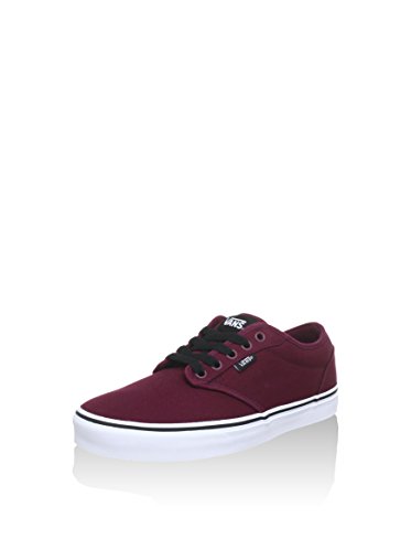 Vans Atwood Canvas, Sneaker Hombre, Rojo (Oxblood/White 8J3), 46 EU