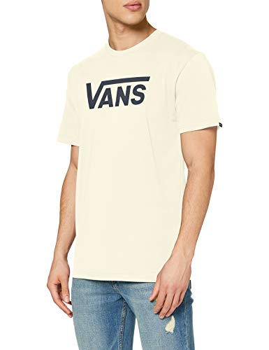 Vans Classic Camiseta, Beige (Double Cream/Black Ymb), X-Small para Hombre