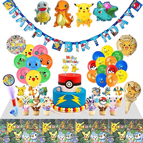veeyiki Fiestas de Cumpleaños, 142 Piezas Decoración Favoritas de Chicos para Fiestas de Video, Incluyendo Globos, Banderas, Cake Toppers, Luces de Dedos, Manteles, Pegatinas, Cupcake Toppers veeyiki Fiestas de Cumpleaños, 142 Piezas Decoración Favoritas de Chicos para Fiestas de Video, Incluyendo Globos, Banderas, Cake Toppers, Luces de Dedos, Manteles, Pegatinas, Cupcake Toppers