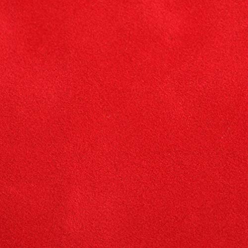 Venilia Klebefolie Samt Rot 45 cm x 100 cm Adhesiva óptica Decorativa, Muebles, Papel Pintado, lámina autoadhesiva, 1m, Grosor: 0,14 mm, 53191, PVC, Terciopelo Rojo, 45 cm x 1 m
