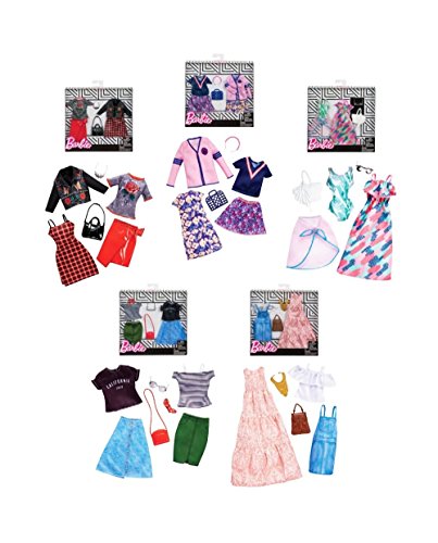 Verdes-10V57132167V10 Mattel FKT27 Barbie Pack 2 Modas Surtido/Modelos Aleatorios, Una Unidad (446FKT27) Verdes-10V57132167V10 Mattel FKT27 Barbie Pack 2 Modas Surtido/Modelos Aleatorios, Una Unidad (446FKT27)