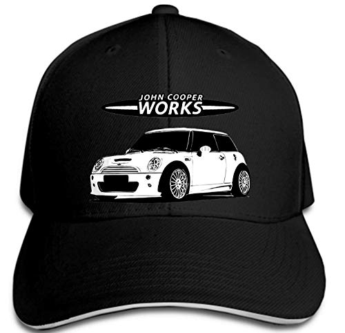 VGFTP Hip Hop Gorras de béisbol Gorra Divertida para Hombres Gorra Negra Mini Cooper R SilhouetteSoft Cap