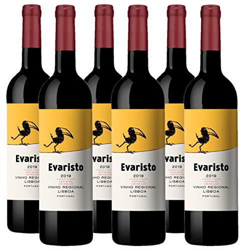 Vino Tinto Evaristo (Vinho Regional Lisboa) - 6 botellas de 750 ml - Total: 4500 ml Vino Tinto Evaristo (Vinho Regional Lisboa) - 6 botellas de 750 ml - Total: 4500 ml