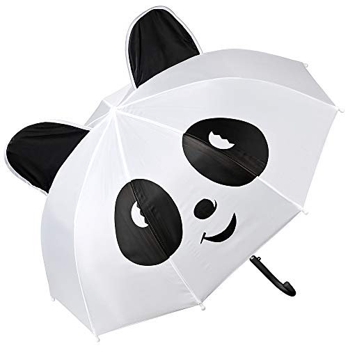 VON LILIENFELD® Paraguas Motivos Infantil Oso Panda Decoración Niños Niñas hasta 8 años