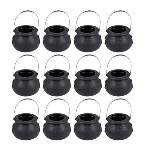VOSAREA Mini frascos de Caramelo hervidores caldero de Brujas Cubo de Dulces de Mano para Accesorios Colgantes de Fiesta de Halloween Easter, St Patrick's Day Party Favors(Negro) VOSAREA Mini frascos de Caramelo hervidores caldero de Brujas Cubo de Dulces de Mano para Accesorios Colgantes de Fiesta de Halloween Easter, St Patrick's Day Party Favors(Negro)