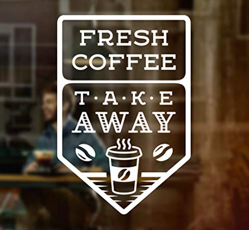 Wall4stickers Fresh Coffee Takeaway Café Fresco Comida para Llevar Ventana Signo Vinilo Pegatina Gráficos Cafetería Tienda Salón Bar Restaurante Etiqueta de Vidrio decoración de la Tienda Wall4stickers Fresh Coffee Takeaway Café Fresco Comida para Llevar Ventana Signo Vinilo Pegatina Gráficos Cafetería Tienda Salón Bar Restaurante Etiqueta de Vidrio decoración de la Tienda