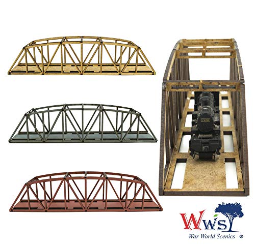 War World Scenics - Puente vía única Tipo Camelback Escala N en DM 200mm - Elige Color - Modelismo Ferroviario, Maquetas, Dioramas