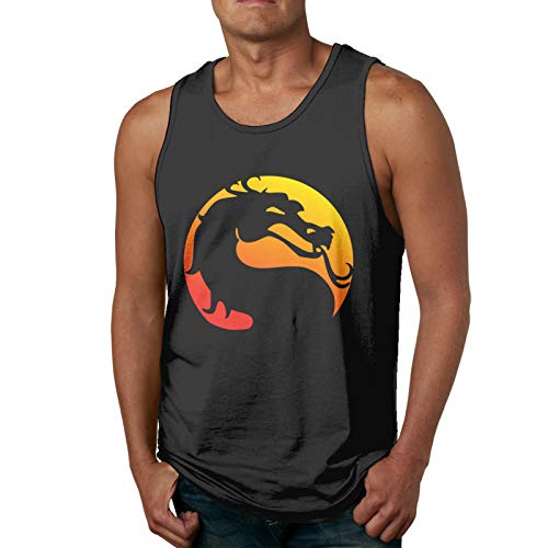 WEIQIQQ Mortal Kombat X - Camiseta sin mangas para hombre (talla XL), color negro