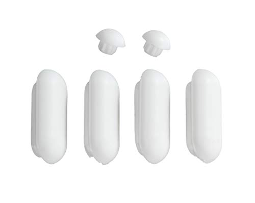 Wenko 21827100 topes Juego para durpo Last/acrílico Asientos de Inodoro, plástico, Blanco, 10 x 5 x 5 cm