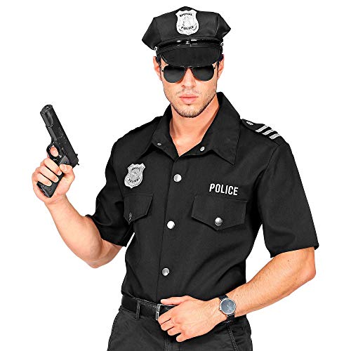 Widmann 09062 - Camiseta de policía para adultos, hombre, color negro, talla L/XL , color/modelo surtido