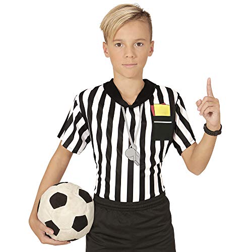WIDMANN Camiseta de árbitro de fútbol niño 11-13 años (146/158)
