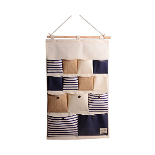 WINOMO Compartimiento de almacenamiento bolsillos pared puerta armario colgante organizador de bolsa de almacenamiento-talla L WINOMO Compartimiento de almacenamiento bolsillos pared puerta armario colgante organizador de bolsa de almacenamiento-talla L