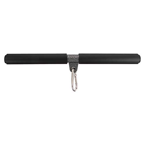 Winomo - Juego de 1 barra de tracción para bíceps, barra de tracción para fitness con barra recta giratoria para ejercicios de gimnasio a casa y musculares del hombro del brazo Winomo - Juego de 1 barra de tracción para bíceps, barra de tracción para fitness con barra recta giratoria para ejercicios de gimnasio a casa y musculares del hombro del brazo