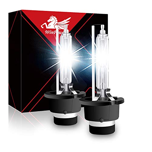 WinPower D2S 35W Xenon Bombillas Faro HID Kit Xenón Lampara Reemplazar Bulbo 12V Coche 6000K White Luz Xtreme Vision (2 Lamparas)