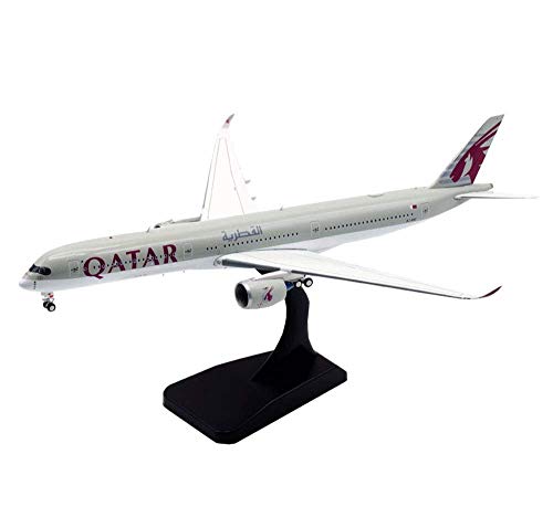 WMYATING Realista y Divertido 1/400 Scale Airbus 350-1000 Qatar Airways Airplane Aleación Modelo, Regalo para Adultos y coleccionables, 7.3 Pulgadas x 6 Pulgadas