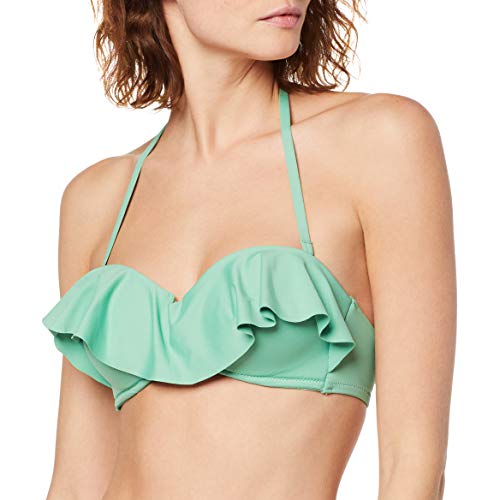 Women's Secret TR Plain Gr Sbb Tops de Bikini, Verde (Green 23), (Tamaño del Fabricante:85B) para Mujer