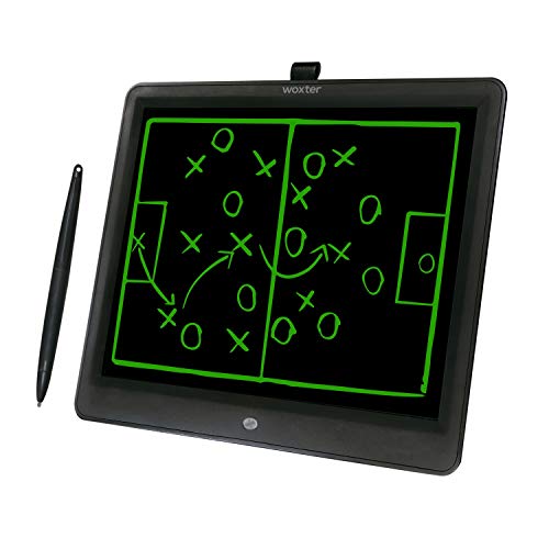 Woxter Smart Pad 150 Black - Pizarra electrónica, Tableta de escritura de 15", Tonalidad Verde, Sensor de presión (10-200g), pila CR2025 (X2), color negro