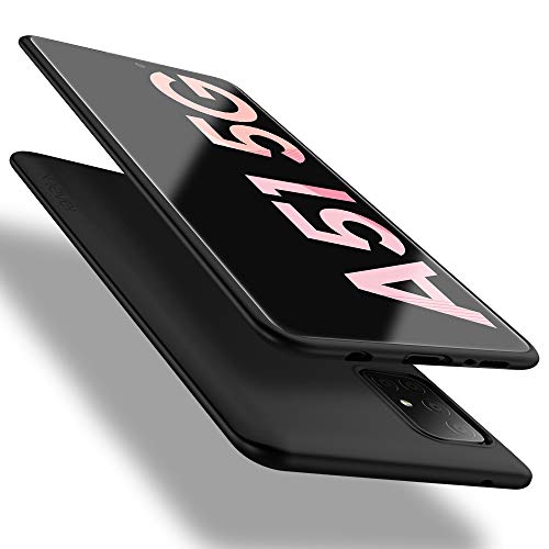 X-level Funda para Samsung Galaxy A51 5G, Carcasa para Samsung Galaxy A51 5G Suave TPU Gel Silicona Ultra Fina Anti-Arañazos y Protección a Bordes Funda Phone Case para Samsung Galaxy A51 5G - Negro