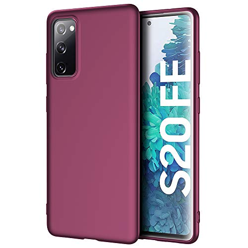 X-level Funda para Samsung Galaxy S20 Fe/S20 Fe 5G, Suave TPU Gel Silicona Ultra Fina Anti-Arañazos y Protección a Bordes Funda Phone Case para Samsung Galaxy S20 Fe 5G - Vino Rojo