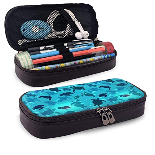 XCNGG Día mundial de la tortuga 23 de mayo Fondo Tortuga nada Cuero de PU Estuche para lápiz Estuche para bolígrafo Bolsa con cremallera Útiles escolares para estudiantes Monedero Estuche para maquill XCNGG Día mundial de la tortuga 23 de mayo Fondo Tortuga nada Cuero de PU Estuche para lápiz Estuche para bolígrafo Bolsa con cremallera Útiles escolares para estudiantes Monedero Estuche para maquill