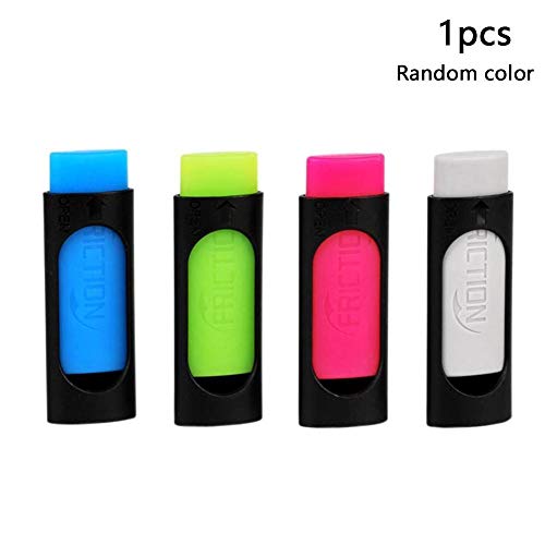 Xianshiyan Borrador de goma para estudiantes, 4 unidades, borrador de goma para bolígrafo de fricción borrable, papelería, oficina, suministros escolares, regalo, color aleatorio práctico borrador Xianshiyan Borrador de goma para estudiantes, 4 unidades, borrador de goma para bolígrafo de fricción borrable, papelería, oficina, suministros escolares, regalo, color aleatorio práctico borrador