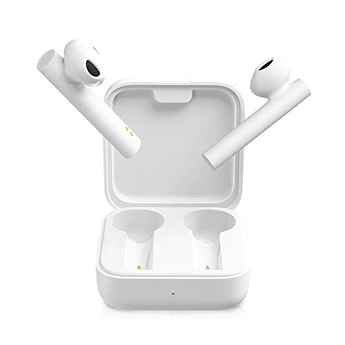 Xiaomi Mi True Wireless Earphones 2 Basic Auriculares Inalámbricos Bluetooth, Control Tactil Auricular, Bluetooth 5.0, Estéreo, Micrófono Dual Reducción de Ruido de Llamada, Blanco Xiaomi Mi True Wireless Earphones 2 Basic Auriculares Inalámbricos Bluetooth, Control Tactil Auricular, Bluetooth 5.0, Estéreo, Micrófono Dual Reducción de Ruido de Llamada, Blanco