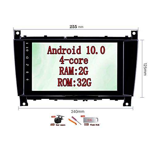 XISEDO 8 Pulgadas Android 10.0 Autoradio Car Radio RAM 2G ROM 32G In Dash Radio de Coche para Mercedes-Benz CLK W209 2006-2012/CLS W219 2004-2008 (255) XISEDO 8 Pulgadas Android 10.0 Autoradio Car Radio RAM 2G ROM 32G In Dash Radio de Coche para Mercedes-Benz CLK W209 2006-2012/CLS W219 2004-2008 (255)