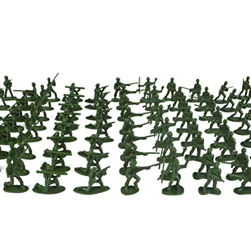 YeahiBaby 200 Piezas de plástico Soldados Militares Figuras Modelo estático Ejército Hombres Figuras Accesorios Juego Establecido para niños 200 Piezas (Color y Tipo al Azar)