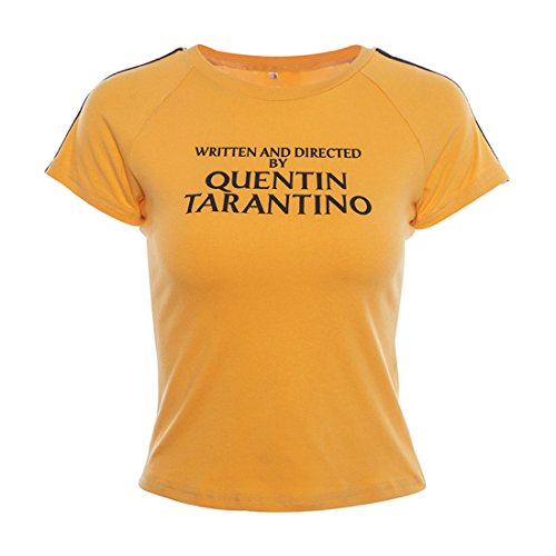 YEMOCILE Mujeres Escritas y dirigidas por Quentin Tarantino Camisetas de Manga Corta