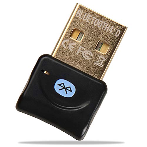 YiYunTE Adaptador Bluetooth 4.0 USB para Ordenador Transmisor Receptor Bluetooth para Auriculares Altavoz Teclado Bluetooth Adaptador USB para PC portatil Compatible con Windows 10 8 7 XP Vista